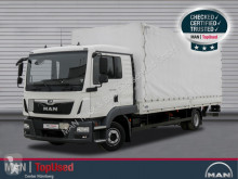 MAN tarp truck TGL 12.220 BL-PRITSCHE PLANE-AHK-LBW-KLIMA-LGS