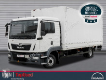 MAN tarp truck TGL 12.220 BL-PRITSCHE PLANE-AHK-LBW-KLIMA-LGS