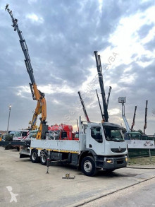 Camion plateau Renault Lander 430 DXI - + CRANE (36Tm) COPMA 360.6 + JIB 4x - REACH 25.65m !!! BE TRUCK