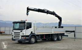 Ciężarówka Scania P340 Pritsche 7,10m Kran/Funk*Topzustand! platforma używana