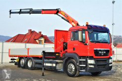 Camion plateau MAN TGS 26.360 Pritsche 7,10 m+Kran/FUNK *6x2!