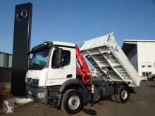 Kamión korba trojstranne sklápateľná korba Mercedes Arocs Arocs 1832 KK 4x2 Kipper+Kran Fassi F120+Funk