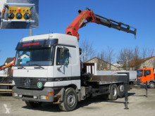 Mercedes platóoldalak plató teherautó Actros 2540 Pritsche Kran PK 32.000 Funk