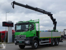 Camion plateau Mercedes AROCS 2636/6X4/BOX-6,5M+CRANE HIAB 144/RADIO/ E6