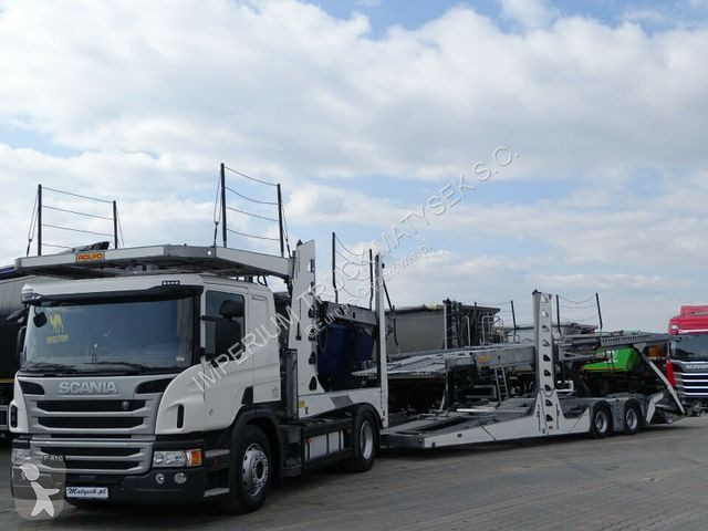 Used Scania Car Carrier Truck P 410 Autotransporter Rolfo Ego4 Euro Lohr 9 Car 4x2 Diesel Euro 6 N