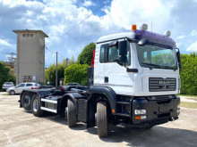 Camión Gancho portacontenedor MAN TGA 35.480 BALESTRATO ANTERIORE E PNEUMATICO P