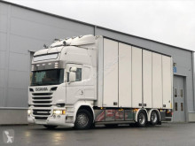 Teherautó Scania R 730 V8 Euo 6 Closed box tuck with cabinet használt furgon