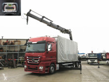 Mercedes ponyvával felszerelt plató teherautó Actros 2546 L 6x2 Pritsche Heckkran Fassi 560 (56m to)