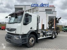 Camion grumier Renault Lander 410 6x2 Hiab Loglift 145Z Rungen klappbar