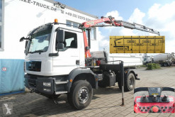 Camión MAN TGM TG-M 18.340 4x4 BB 2-Achs Allradkipper Kran 4xAusschub volquete volquete trilateral usado