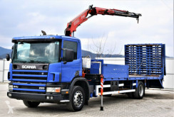 Scania autómentés teherautó 94 220 Abschleppwagen 7,50m + Kran! Topzustand!