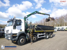 Camión volquete Iveco AT340T41 RHD tipper + HMF 1244 Z1 + grapple