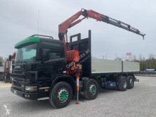 Camion plateau ridelles Scania P124-420 P24.420 + FASSI F170AC.25