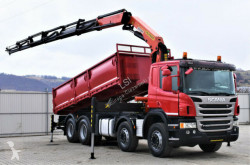 Camion benne Scania P400 Kipper 6,20m + Kran/Funk * 8x4 * Topzustand