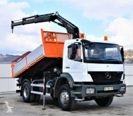 Camion Mercedes Axor 1824 Kipper 3,80m + Kran*Topzustand benne occasion