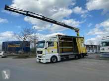 MAN ponyvával felszerelt plató teherautó TGS TGS 26.440 6x2 Kran Palfinger Pk 18002 + Remote