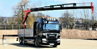 Camión caja abierta MAN TGS 26.480 HYDRODRIVE+Kran FASSI 215/FUNK *4x4