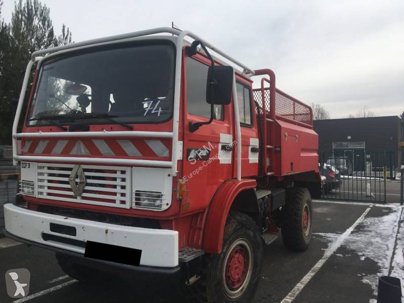 卡车雷诺森林火灾专用水罐消防车midliner 210 4x4 柴油欧洲标准2 二手 编号
