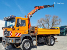 Kamion MAN 19.364 3-Seiten-Kipper mit Kran+ Winterdienstplatte (41) trojitá korba použitý