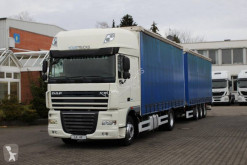 Lastbil med släp flexibla skjutbara sidoväggar DAF XF105 DAF XF 105.460 SSC E5 Fruehauf - 3-Achsen Anhänger