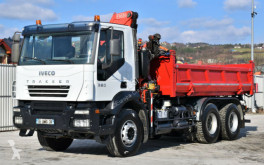 Camião Iveco TRAKKER 380 Kipper 4,80m +FASSI F150/FUNK*6x4 ! basculante usado