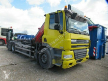 DAF emeletes billenőkocsi teherautó CF85 CF85.360 6x2 Abroller mit Kran, 4 x hydr. Aussch