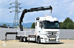 Camion plateau Mercedes Actros 2541 Pritsche 6,50m + HMF 2823-K3/FUNK!!