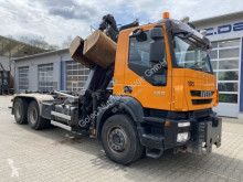 Iveco LKW Kipper/Mulde Trakker 450 6x4 Abrollkip Kran Palfinger M120z79