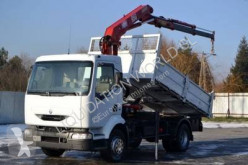 Camión caja abierta teleros Renault Midlum 220.13 crane tipper truck