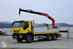 Ciężarówka Iveco Trakker 360 * Pritsche 6,10m + KRAN/FUNK * 6x4 platforma używana