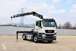 Camion plateau MAN TGS 18.360 Sattelzugmaschine+HMF 2030K5+FUNK/4x4