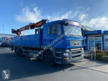 Camion plateau ridelles MAN TGA TGA 26.400 Baustoff Kran TeRex Lenkachse