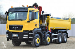 Kamion MAN TGS 35.400 Kipper 5,20 m +HMF 1444 Z2 + FUNK/8x4 plošina použitý