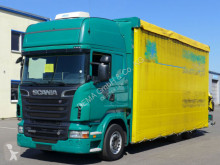 Camion centinato alla francese Scania R R 500*Euro 5*Palfinger PK18002*Kran*Klima*