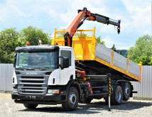Kamion plošina Scania P340 Kipper 6,20m+ PK 12000 * TOPZUSTAND !