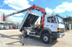 Lastbil Mercedes ATEGO 4x4 1828 FASSI F175A 2006 Kipper Meiller flatbed brugt