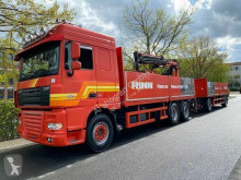 Camion remorque plateau ridelles DAF XF105 XF 105.460 Baustoff mit ATLAS KRAN/ E5 EEV /Lenk