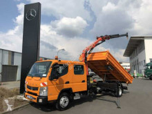 Fuso Canter 7C18 4x2 DOKA Kipper + Kran PK7001K truck used hook lift