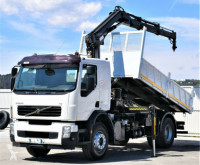 Ciężarówka platforma Volvo FE 280 Kipper 4,60m* HIAB 122 B - 2 DUO