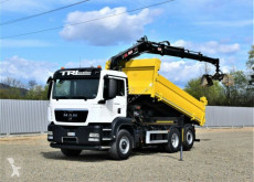 Ciężarówka platforma MAN TGS 26.360 Kipper 4,80m HIAB 166 BS-3HIDUO +FUNK