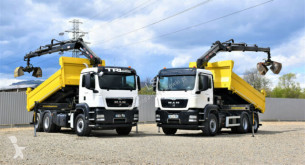 Camion plateau MAN TGS 26.360 Kipper 4,80m HIAB 166 BS-3HIDUO +FUNK