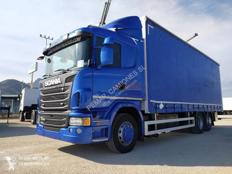 Camion Scania rideaux coulissants (plsc) G 400 6x2 Gazoil Euro 5 hayon  occasion - n°6157992