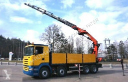 Camion plateau Scania R500 V8 8x4 PALFINGER PK 44002 G EURO 4 WINDE !!