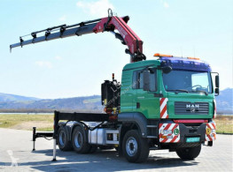 MAN plató teherautó TGA 33.430Sattelzugmaschine+FASSI 300AXP.25/FUNK