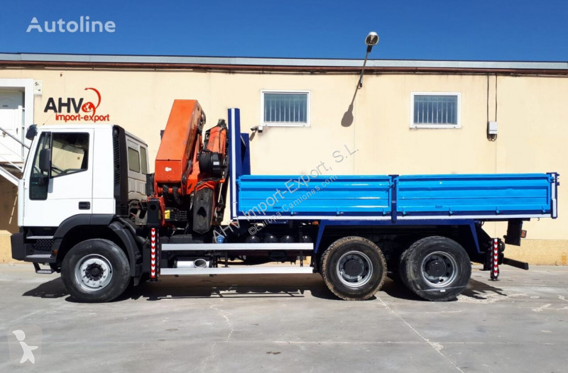 Used Iveco Flatbed Truck 310 Volquete 6x4 Palfinger Pk 6x4 N