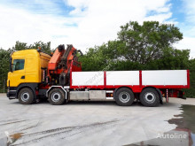 Camion cassone Scania 480 8X2 PALFINGER PK 60002 + JIB