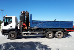 Camion Iveco 350 6X4 BASCULANTE VOLQUETE FASSI 455 XP benne occasion