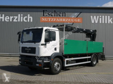 Lastbil MAN TGM TGM 18.280 4x2 BL, HIAB 122 DLS-3 DUO, Manuell flatbed sidetremmer brugt