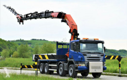 Camion cassone Scania P420 + PK 72002 + JIB PJ170 + FUNK / 8x4 !