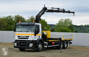 Camion cassone Iveco Stralis 420 PRITSCHE 7,10m + HIAB 220C+FUNK